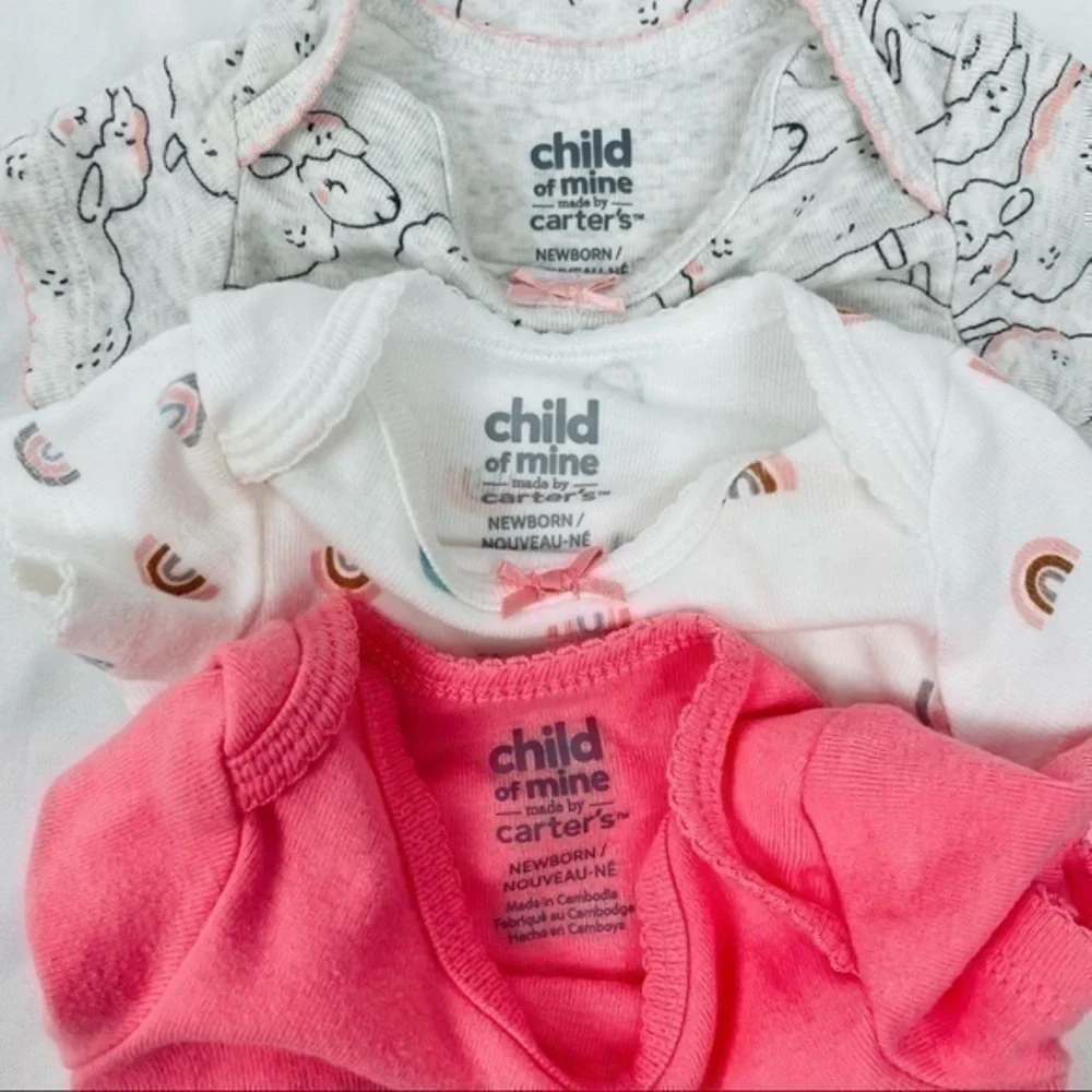 Carter’s Bodysuit Bundle | Baby Size NB Newborn | 3pcs